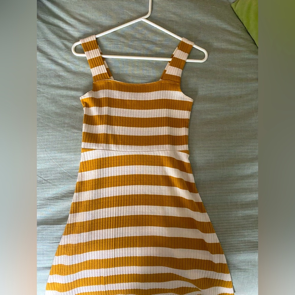 American Eagle Striped Fit and Flare Dress